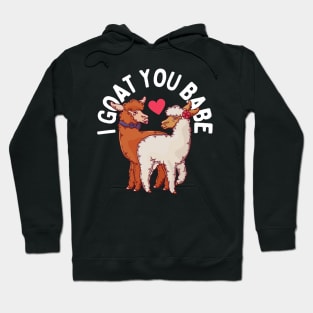 I Goat You Babe Goat Pun Hoodie